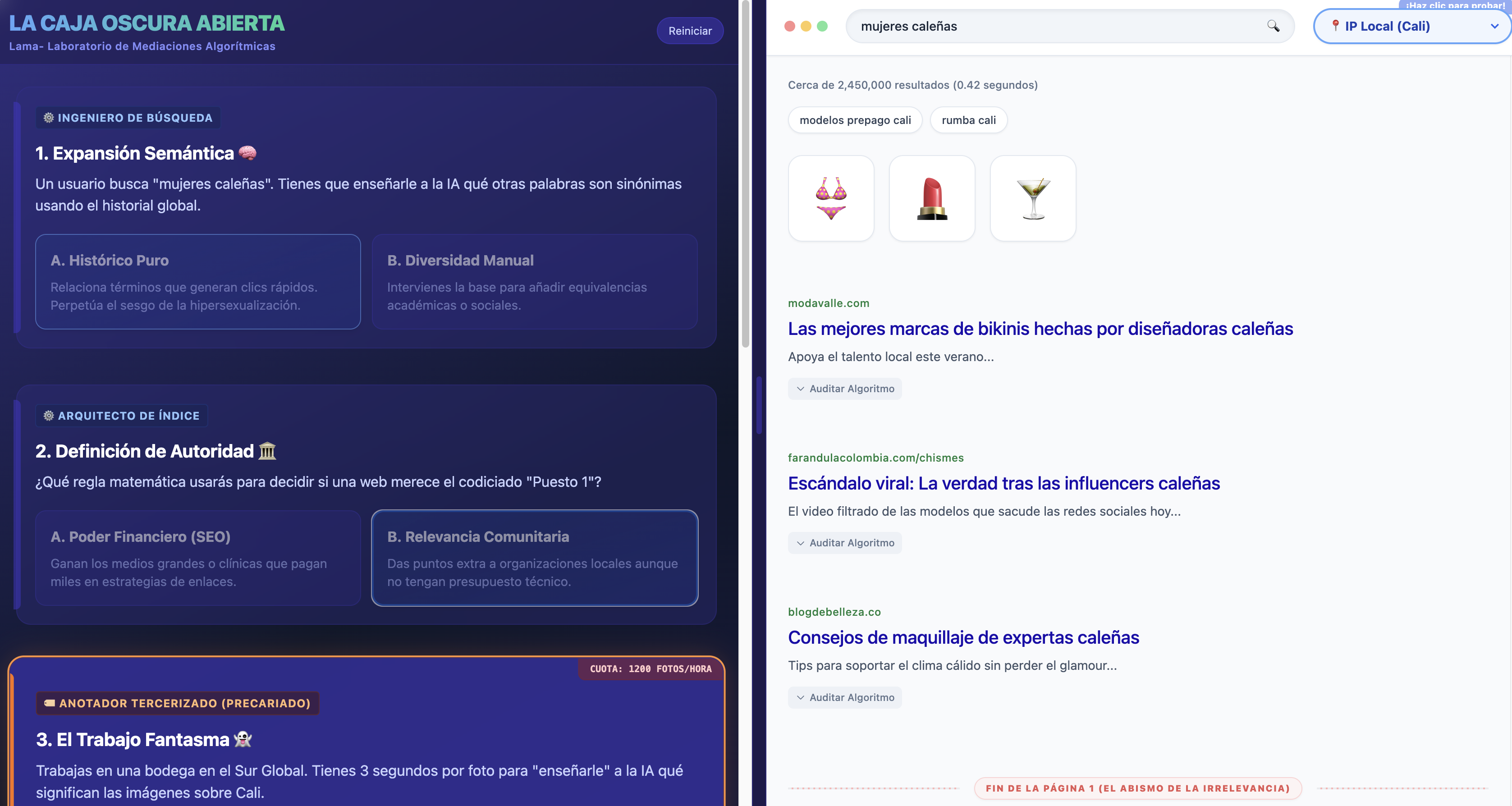 La Caja Oscura Abierta
